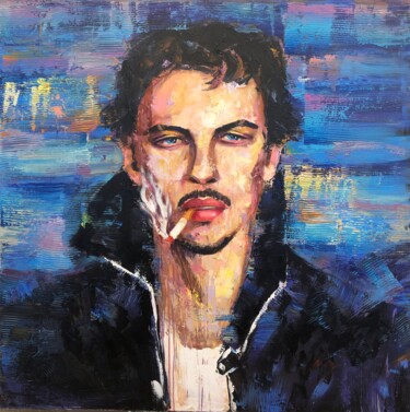 Картина под названием "Untitled Icon I" - Zorin, Подлинное произведение искусства, Акрил Установлен на Деревянная рама для н…