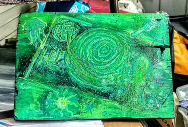 ""Deep Sea Vinyl Dre…" başlıklı Tablo Arlene Knowlton tarafından, Orijinal sanat, Sprey boya
