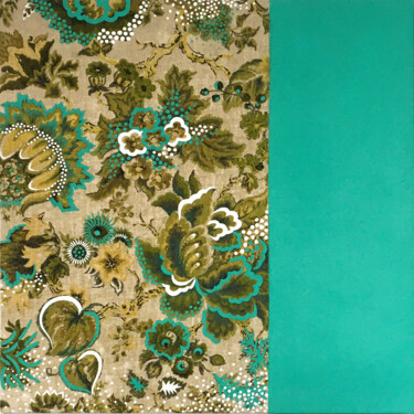 Painting titled "Printemps baroque" by Dakatine Artworks, Original Artwork, Acrylic Mounted on Wood Stretcher frame