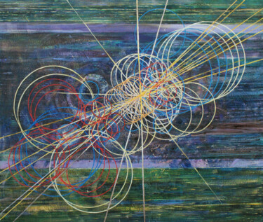 Schilderij getiteld "Creation of the Hea…" door Barbara Frankiewicz, Origineel Kunstwerk, Olie Gemonteerd op Frame voor hout…
