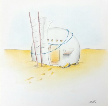 Desenho intitulada "Sphären (5.1)" por Malte Xanke, Obras de arte originais, Lápis