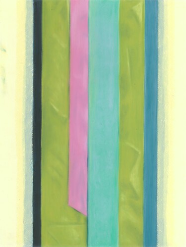 Drawing titled "Candy Stripes" by Kristine Facchetti, Original Artwork, Pastel