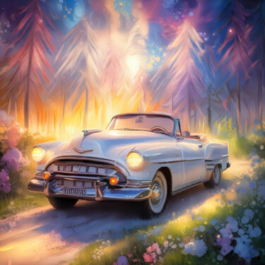 Digitale Kunst getiteld "WILD AND VINTAGE –…" door Chrys Oak, Origineel Kunstwerk, 2D Digital Work