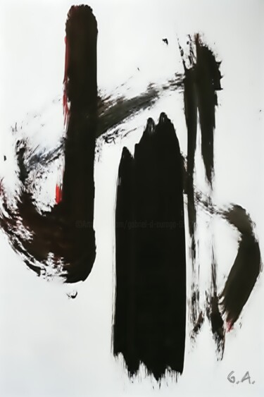 墨蹟の道 – Bokuseki no Michi – La Voie de l’Encre Shodo Fotografia intitulada "墨蹟の道 – Bokuseki no…" por Gaboriau Gérald, Obras de arte originais, Fotografia Não Manipulada