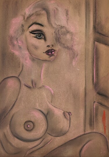 图画 标题为“Window dreaming” 由Olesya Nikolaeva, 原创艺术品, 粉彩