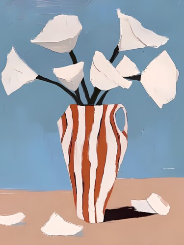 Arte digital titulada "Calla Lilies" por Elena Avanesova, Obra de arte original, Pintura Digital