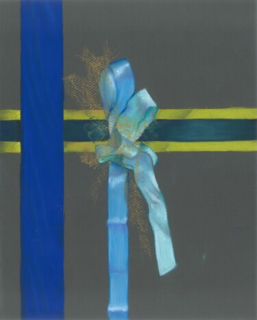 제목이 "Blue Fall Four"인 그림 Kristine Facchetti로, 원작, 파스텔