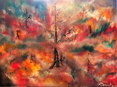 绘画 标题为“After Avangard, Hyp…” 由Romeo Dobrota, 原创艺术品, 油 安装在木质担架架上
