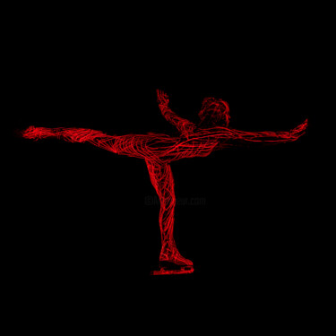 제목이 "Figure skater"인 사진 Viktor Rybas (Victor Ribas)로, 원작, 디지털