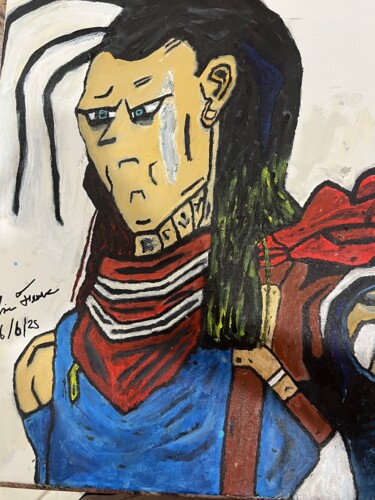 绘画 标题为“Super Android 17” 由Nick Feurer, 原创艺术品, 丙烯