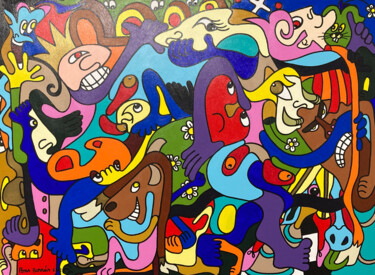 Peinture intitulée "“ La dernière fonct…" par Philippe Pons, Œuvre d'art originale, Acrylique Monté sur Châssis en bois