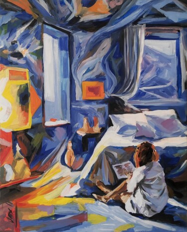 Metaphysics of the House Malerei mit dem Titel "Metaphysics of the…" von Evgenia Ivanova, Original-Kunstwerk, Öl
