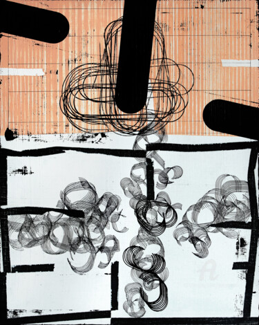Entropy Zone 15. 绘画 标题为“Entropy Zone 15.” 由Petr Strnad, 原创艺术品, 丙烯