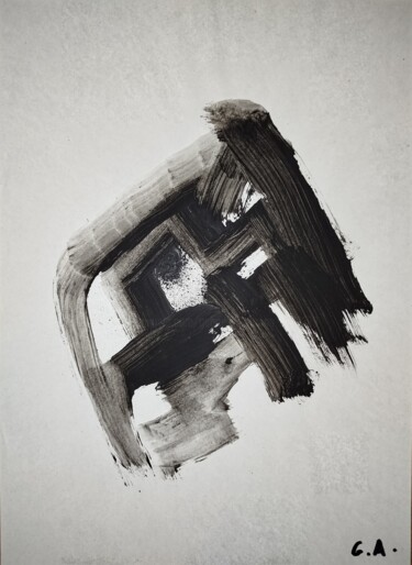 交響の構 – Kōkyō no Kō – Structure Harmonie Shodo Contemporain Fotografia intitulada "交響の構 – Kōkyō no Kō…" por Gaboriau Gérald, Obras de arte originais, Fotografia Não Manipulada