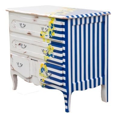 设计 标题为“Commode Marinière” 由Sarah Jettain (Eil Chans), 原创艺术品, 家具