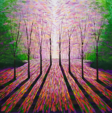 The Forest Holds a Secret Painting titled "The Forest Holds a…" by Amanda Horvath, Original Artwork, Acrylic Mounted on Wood Stretcher frame