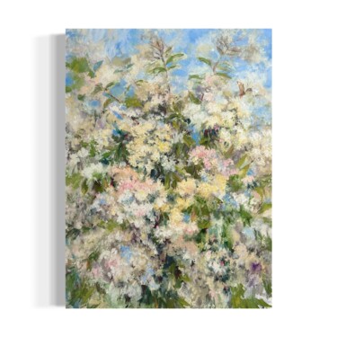 Schilderij getiteld "Fleeting moment" door Olga Beketova, Origineel Kunstwerk, Olie Gemonteerd op Frame voor houten brancard
