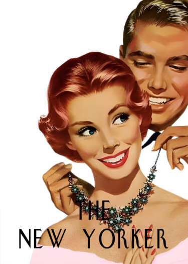 "Vintage Glamour Nec…" başlıklı Dijital Sanat 春宇 关 tarafından, Orijinal sanat, AI tarafından oluşturulan görüntü Karton üzer…