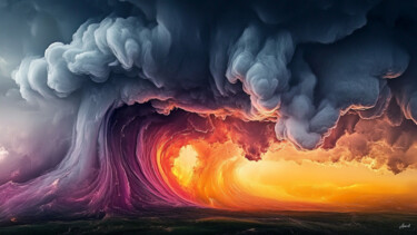 Digital Arts titled "Hard Breath" by Aurélia Turgis, Original Artwork, AI generated image