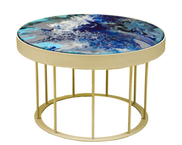 Design getiteld "Table basse pouring…" door Sarah Jettain (Eil Chans), Origineel Kunstwerk, Meubilair