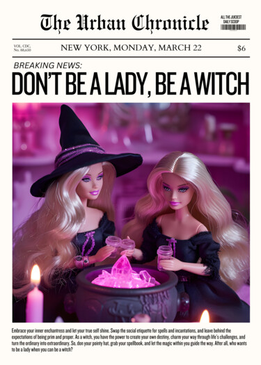 Цифровое искусство под названием "Witchy Magic Spellb…" - 春宇 关, Подлинное произведение искусства, Изображение, сгенерированн…