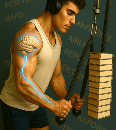 Strength Through Mind and Body Digital Arts titled "Strength Through Mi…" by Viktoria Volina (ArtVolna), Original Artwork, AI generated image