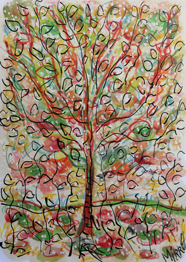 Pittura intitolato "Précaire" da Jean Mirre, Opera d'arte originale, Olio