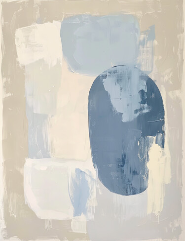 ABSTRACT PAINTING WITH LARGE STROKES OF PASTEL SHADES "ABSTRACT PAINTING W…" başlıklı Dijital Sanat Alena Shnaider tarafından, Orijinal sanat, Dijital Resim