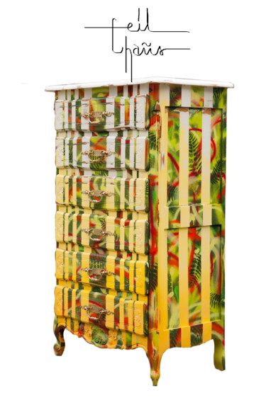 Design intitulada "Colone tropicale" por Sarah Jettain (Eil Chans), Obras de arte originais, Mobília