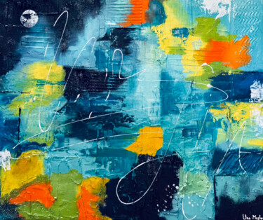 Pintura intitulada "Dancing" por Una Maslov, Obras de arte originais, Óleo Montado em Armação em madeira