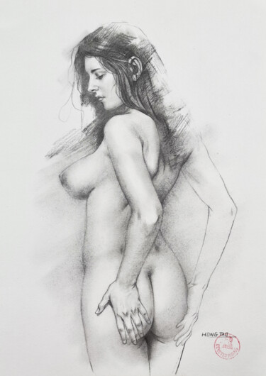 Drawing titled "Part of life" by Hongtao Huang, Original Artwork, Pencil