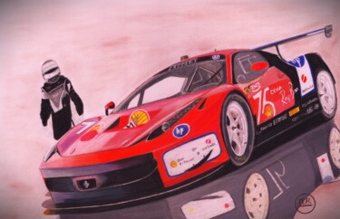 Ferrari 488 GTE et son pilote
