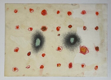 Schilderij getiteld "Code 3" door Birgit Karg, Origineel Kunstwerk, Aquarel