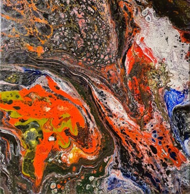 Pittura intitolato "DelSoko 114" da Guy Henri Delvoye (DelSoko), Opera d'arte originale, Acrilico Montato su Telaio per bare…