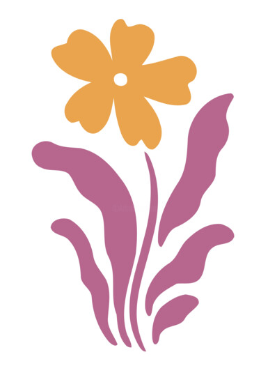 Digitale Kunst getiteld "Floral Harmony - Na…" door Chun Yu Guan, Origineel Kunstwerk, AI gegenereerde afbeelding Gemonteerd…