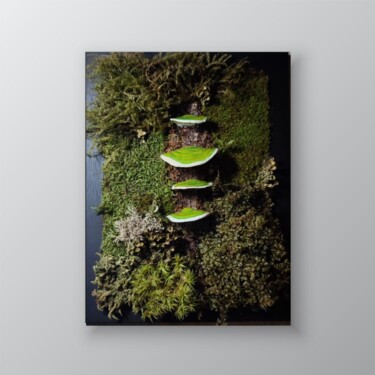 "Green Polypore Fore…" başlıklı Heykel Simona Zorina tarafından, Orijinal sanat, Mozaik Karton üzerine monte edilmiş