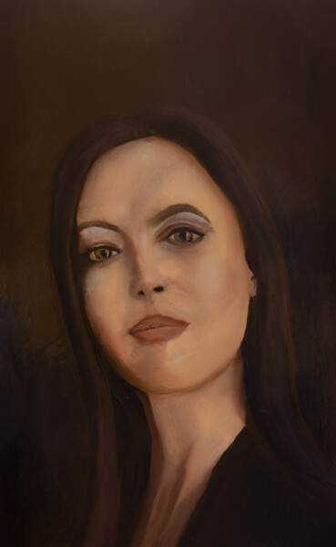 Painting titled "Portrait "Dana"" by Federico Rizzo, Original Artwork, Oil