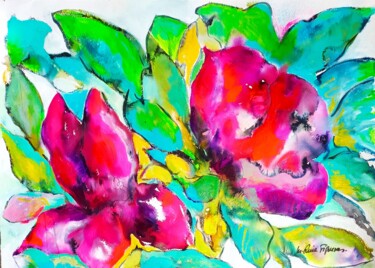 绘画 标题为“FLORES DEL BOSQUE” 由M. Ruiz Figueras, 原创艺术品, 丙烯