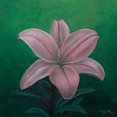 "Ethereal Bloom - F18" başlıklı Tablo Pavel Hambardzumyan tarafından, Orijinal sanat, Petrol Ahşap Sedye çerçevesi üzerine m…