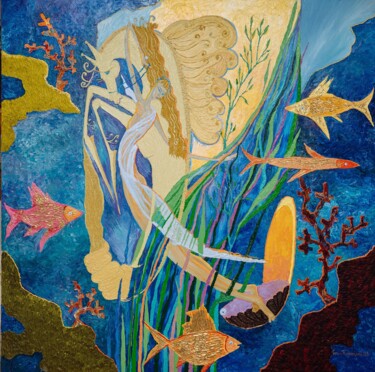 Ζωγραφική με τίτλο "From the depths of…" από Yulian Sukach-Polianetskii & Hlazko, Αυθεντικά έργα τέχνης, Λάδι Τοποθετήθηκε σ…