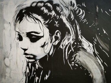 绘画 标题为“CHAOS.” 由Simone Binder, 原创艺术品, 丙烯 安装在木质担架架上