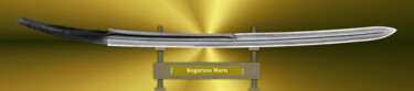 数字艺术 标题为“Kogarasu Maru Gold” 由Marun Bönninghaus, 原创艺术品, 2D数字工作