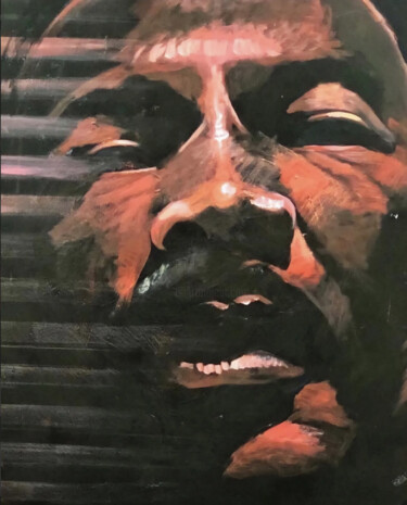 Peinture intitulée "Martin Luther King…" par Ana Candioti, Œuvre d'art originale, Acrylique