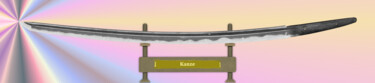 数字艺术 标题为“Kanze Masamune Spell” 由Marun Bönninghaus, 原创艺术品, 数字油画