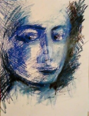 ""L'INCONNUE OU L'IN…" başlıklı Tablo Paula Clemence tarafından, Orijinal sanat, Pigmentler Ahşap Sedye çerçevesi üzerine mo…