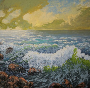 "painting on canvas…" başlıklı Tablo Anton Zapotochnyi tarafından, Orijinal sanat, Akrilik Ahşap Sedye çerçevesi üzerine mon…