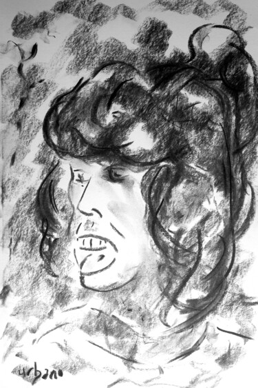 Drawing titled "¨Pascaline 2025" by Roberto Urbano, Original Artwork, Charcoal