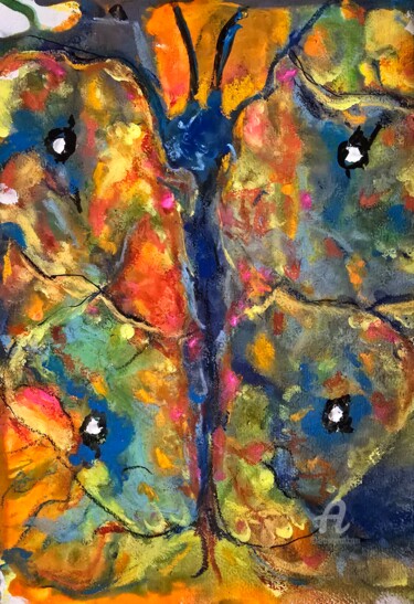 「Akwarela pt. Efekt…」というタイトルの絵画 Ewa Mościszkoによって, オリジナルのアートワーク, 水彩画