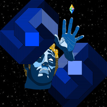 Digital Arts titled "The_Gatherer.exe" by Sikar, Original Artwork, Digital Painting