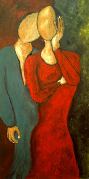 L'indugio - op.1 Pittura intitolato "L'indugio - op.1" da Michele Giuliani, Opera d'arte originale, Acrilico